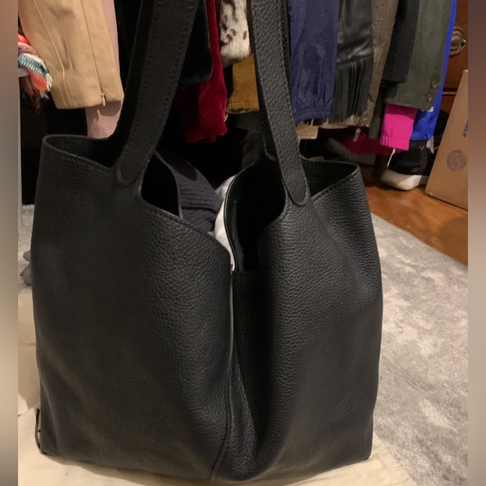 JARBOCCOLECTION BLK LEATHER Italy,PICOPBIG BAG,FROM Matinenghi di Varesa,NWT